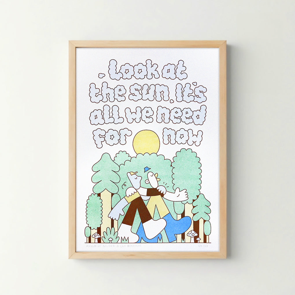 Sun - Riso print
