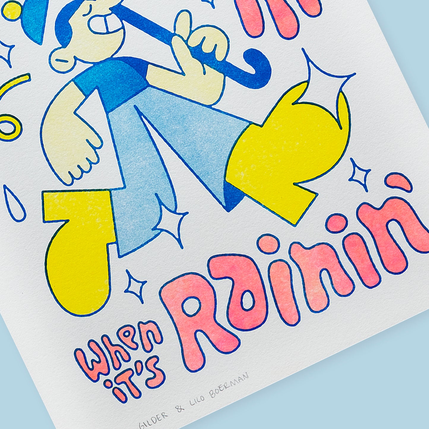 No Complainin - Riso print