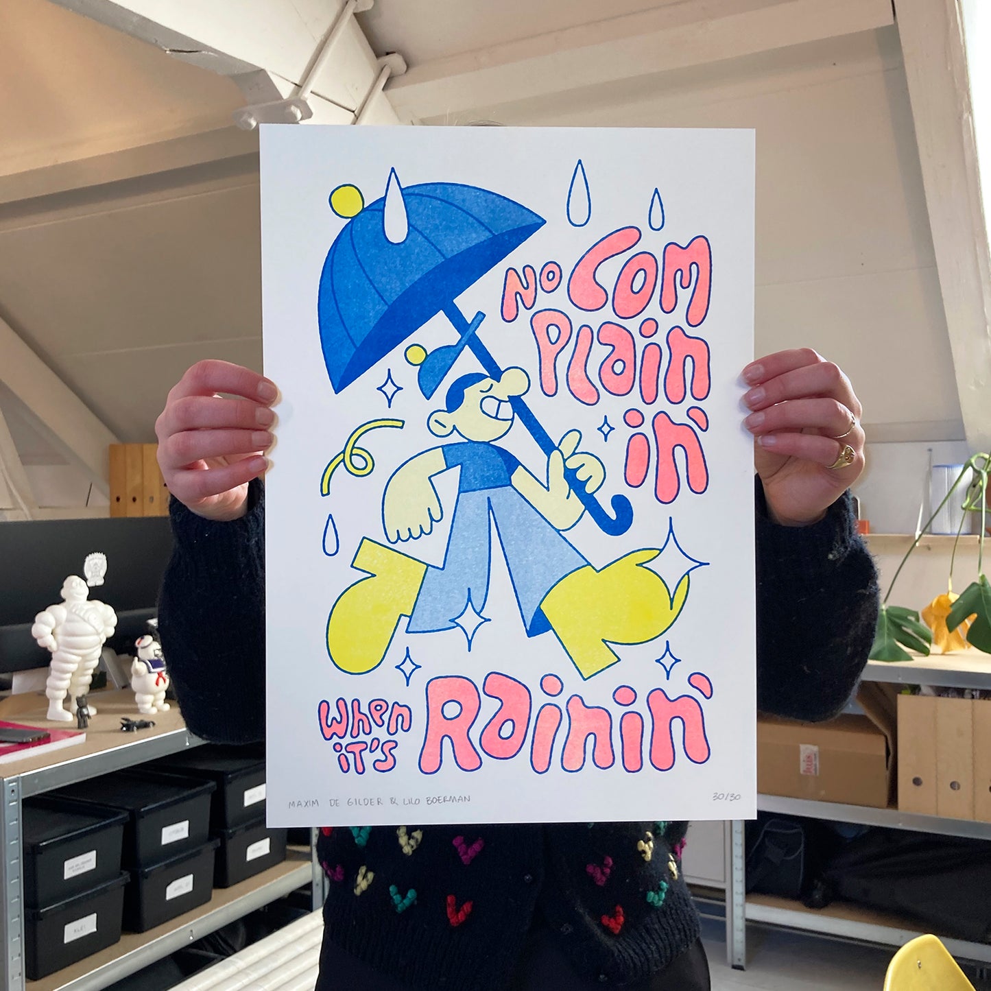 No Complainin - Riso print