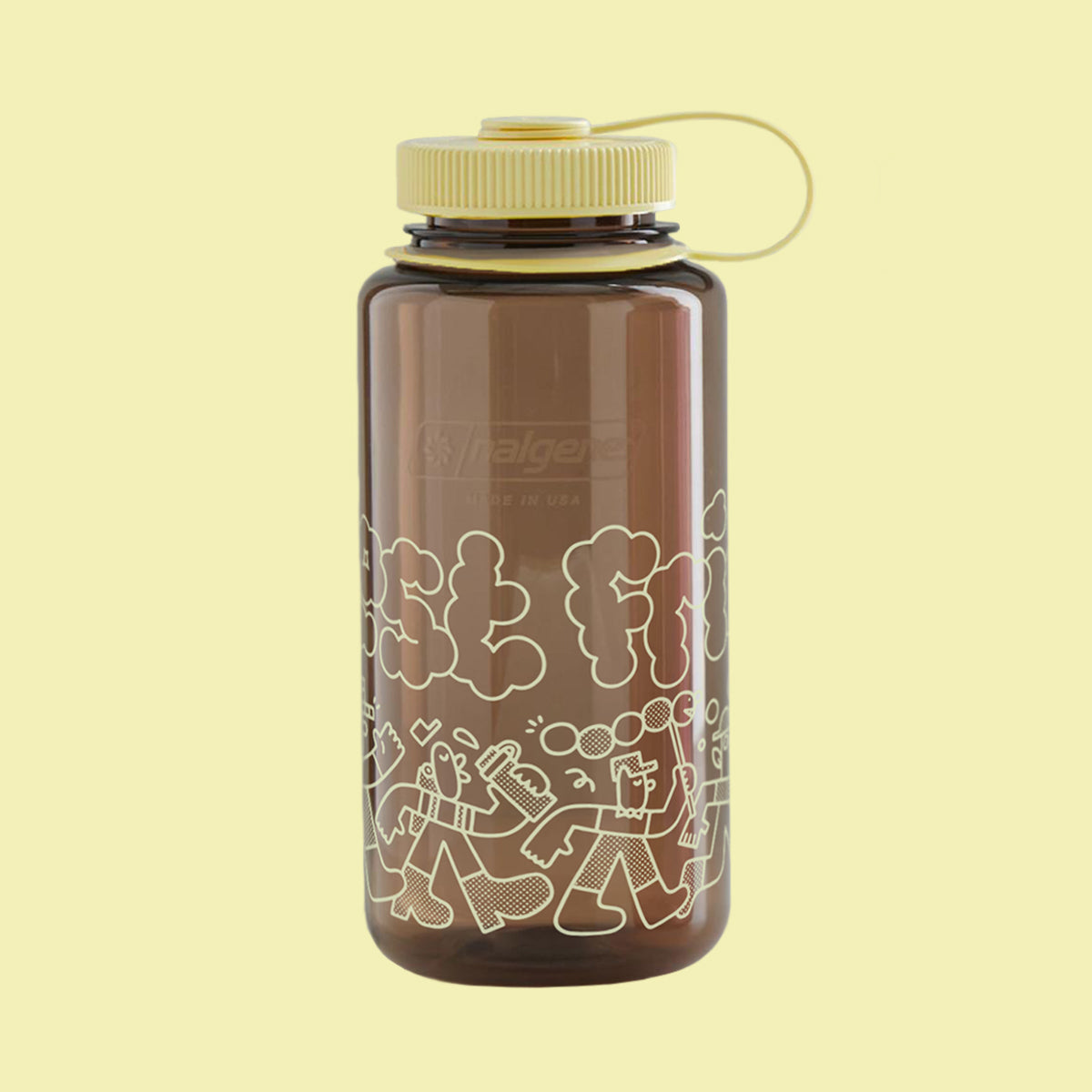 Forest Friends water bottle (brown)