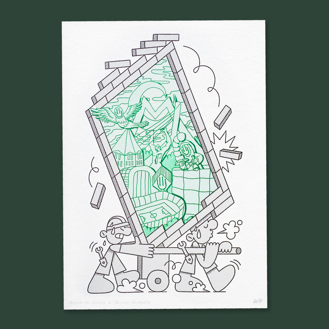 Rotterdam - Riso print