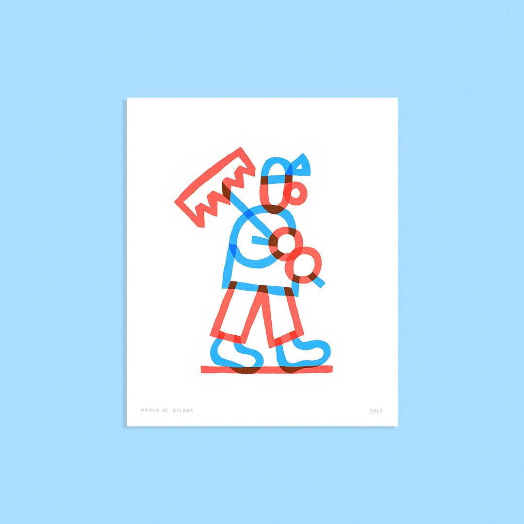 Rake - Gouache painting