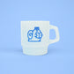 Slow Mornings - blue mug
