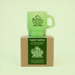 Slow Mornings - green mug