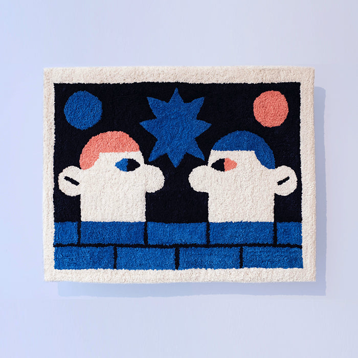 Faces - wall rug