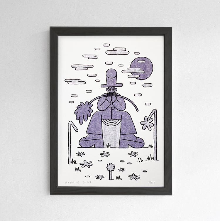 Flower Boy - Riso print
